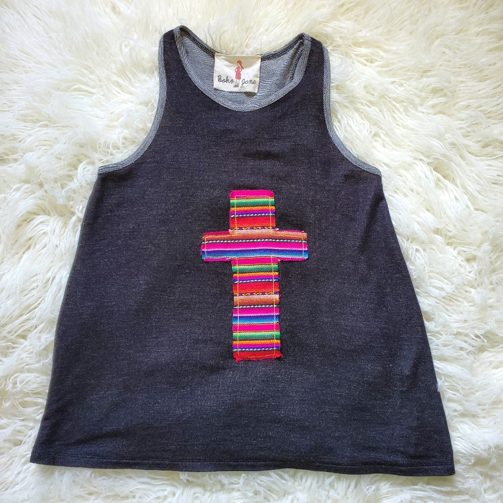 Boho Jane Serape Cross Tank size small